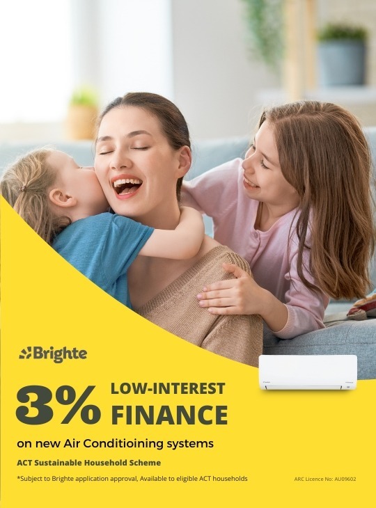 3% low-interest finance on air conditioning systems at Delta Air Conditioning.